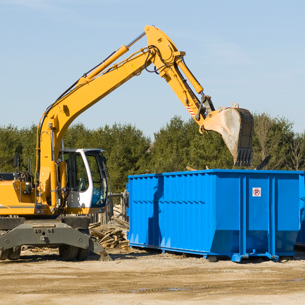 what happens if the residential dumpster is damaged or stolen during rental in Inwood WV